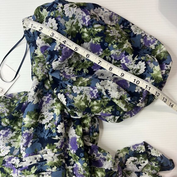 ASTR The Label Size Small Blue Asymmetrical High Low Midi Short Sleeve Dress NWT - Picture 10 of 12